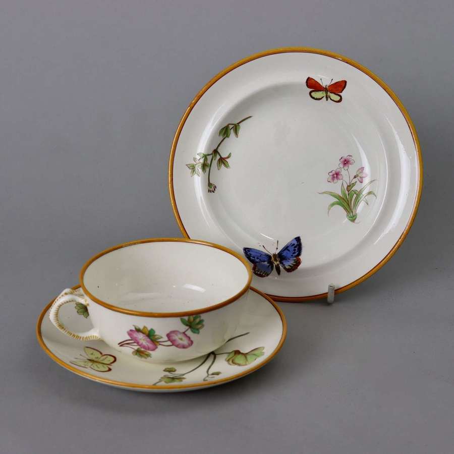 Wedgwood Trio decorated with Butterflies