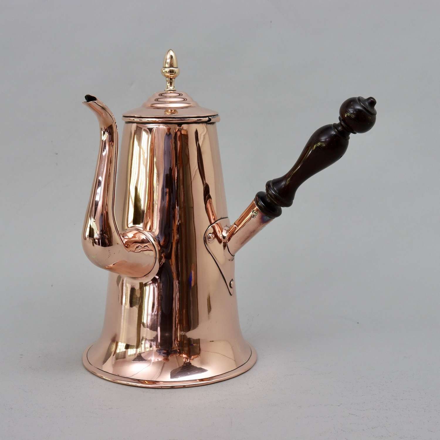 English Copper Coffee Pot