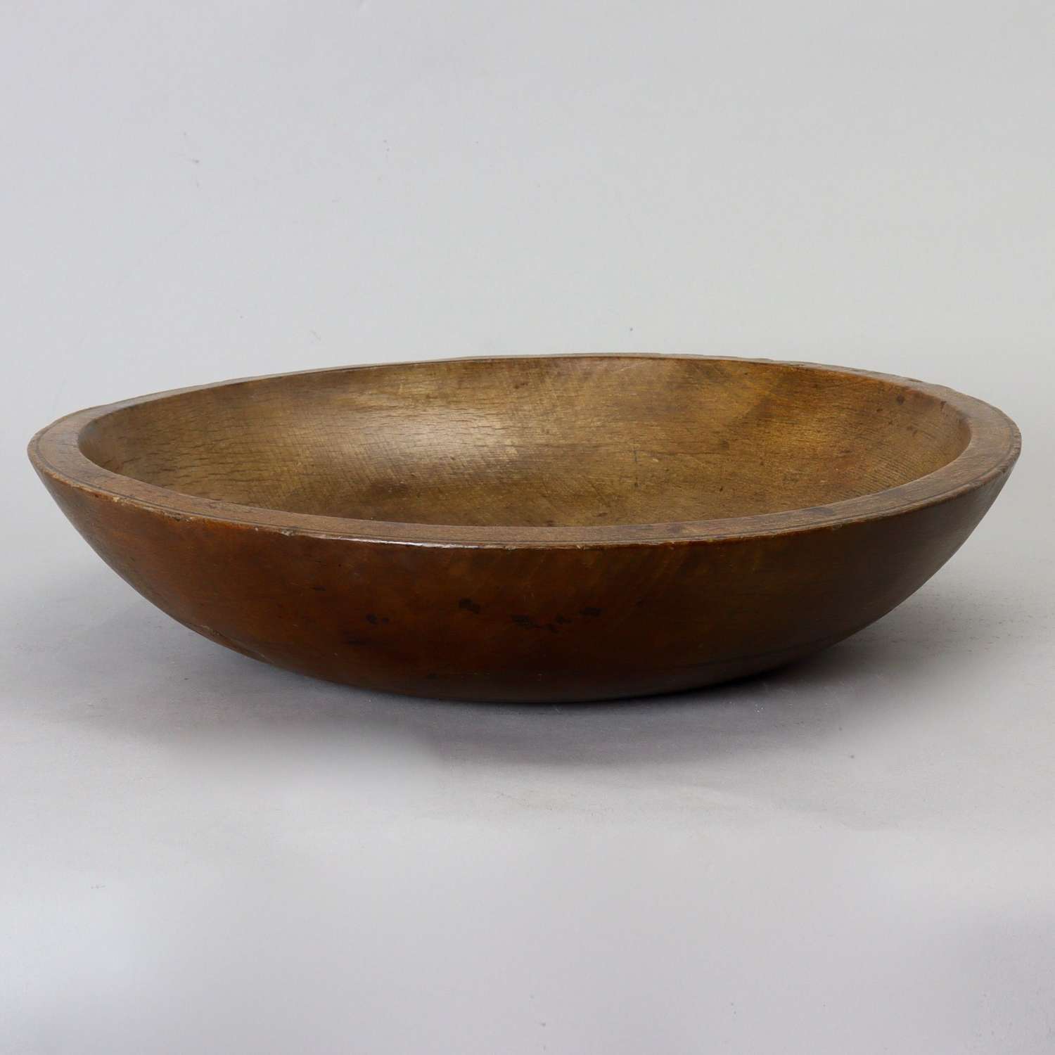 Large, Turned Dairy Bowl