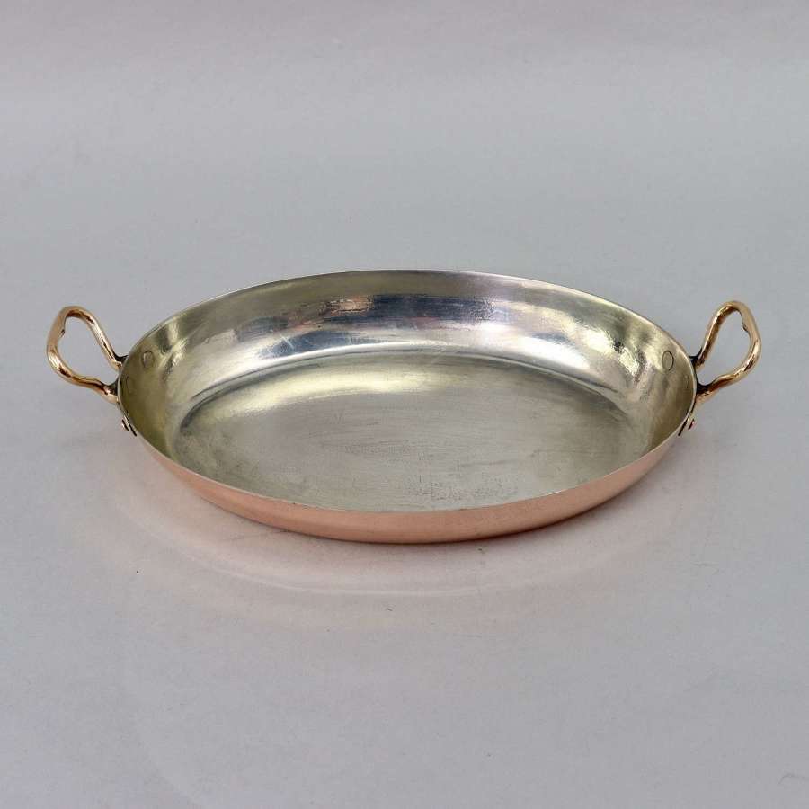 Small Gratin Dish with Brass Handles