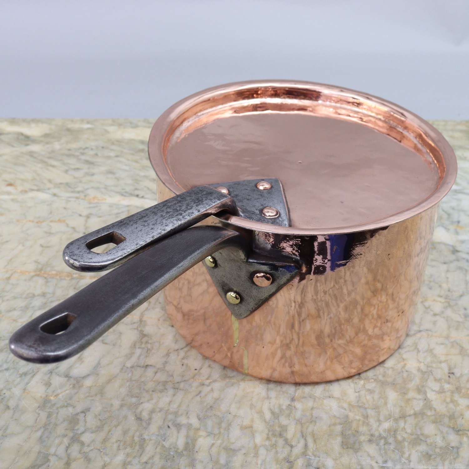 Copper Saucepan Stamped 
