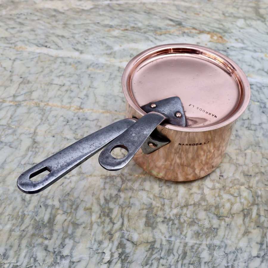 Small Copper Saucepan made for Harrods