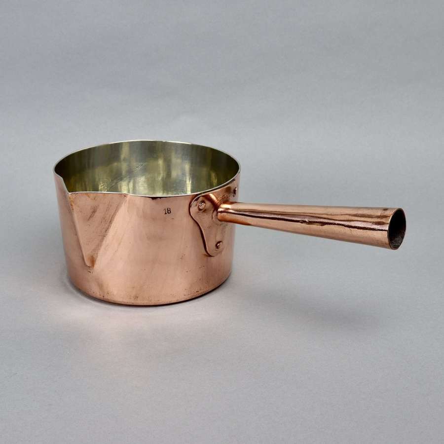 French Copper Pan with Spout
