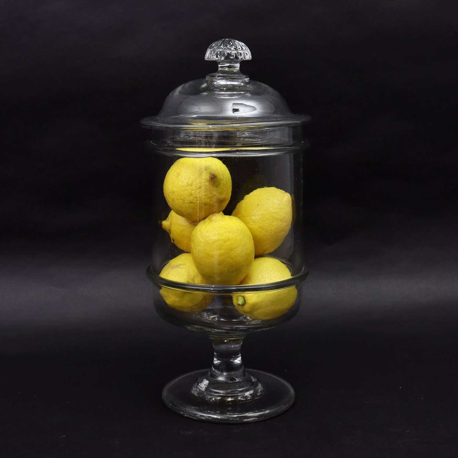 French Crystal, Pedestal Storage Jar