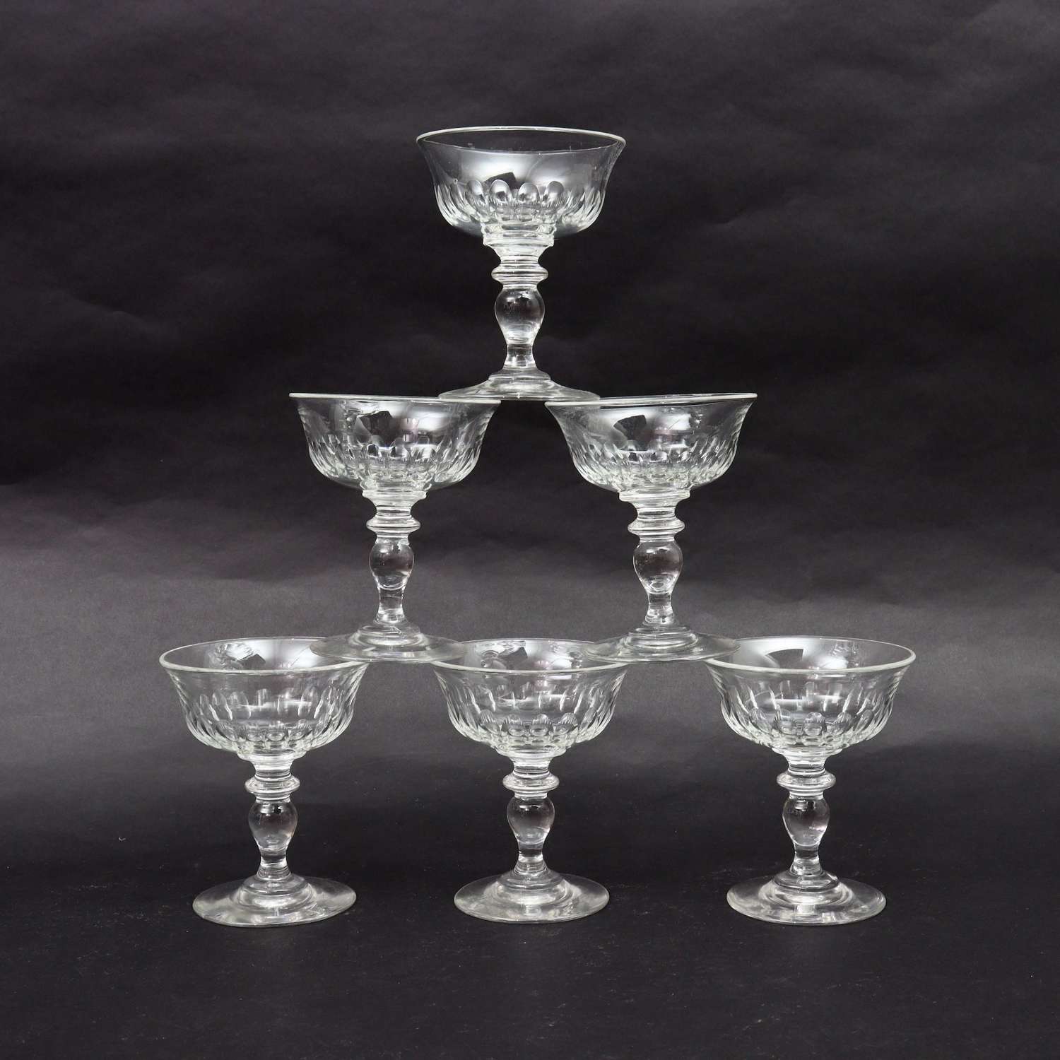 Val St. Lambert Champagne Coupes