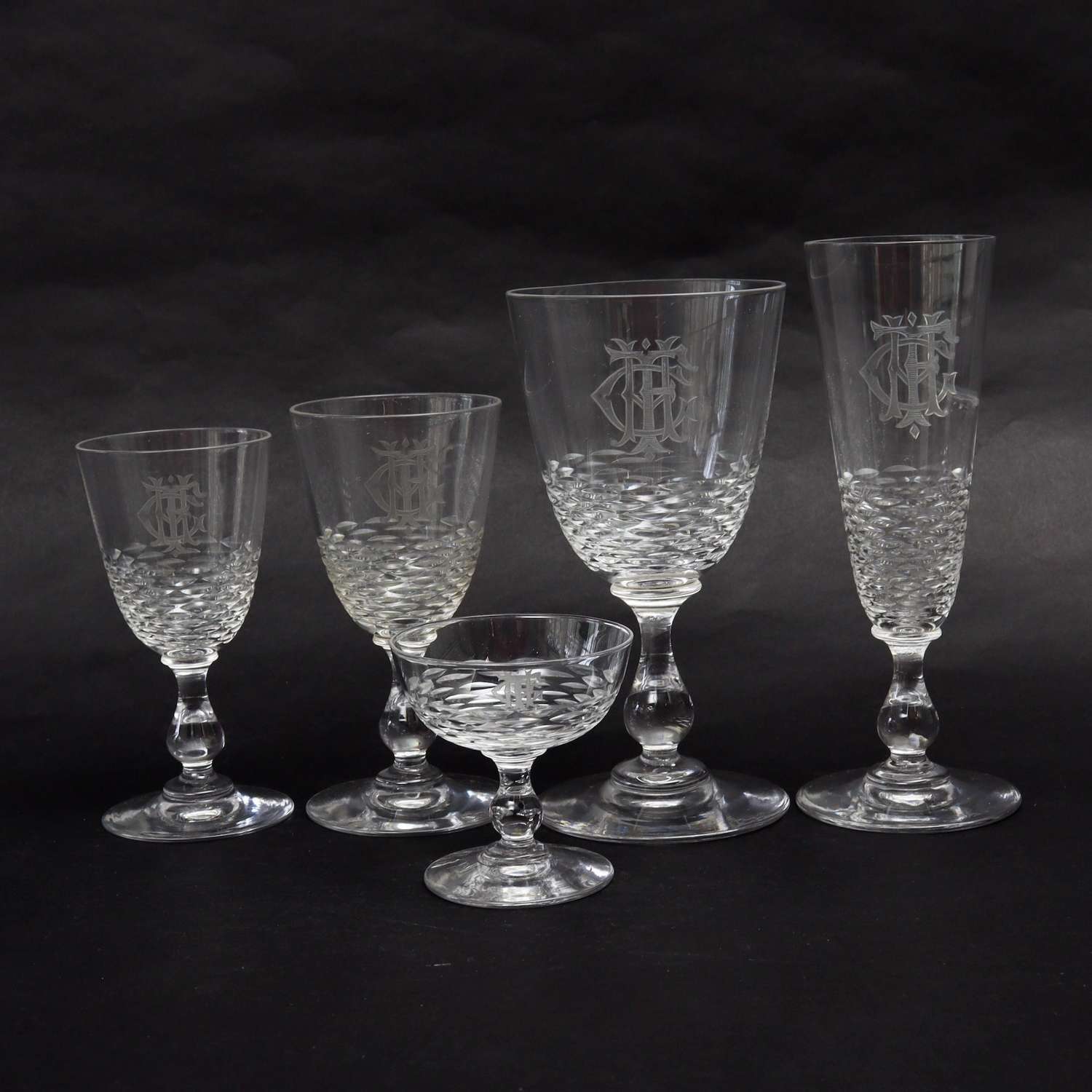 HUGE Suite of 19th Century Baccarat Glasses