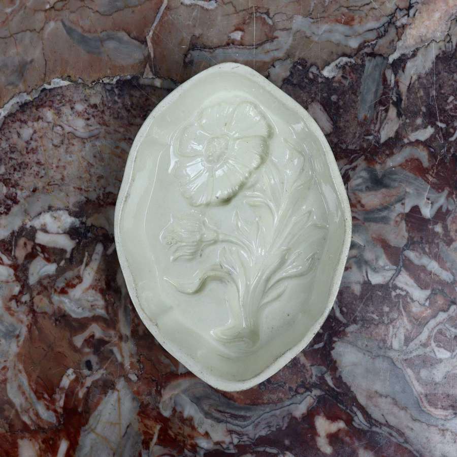 Creamware Mould with Flower to Base