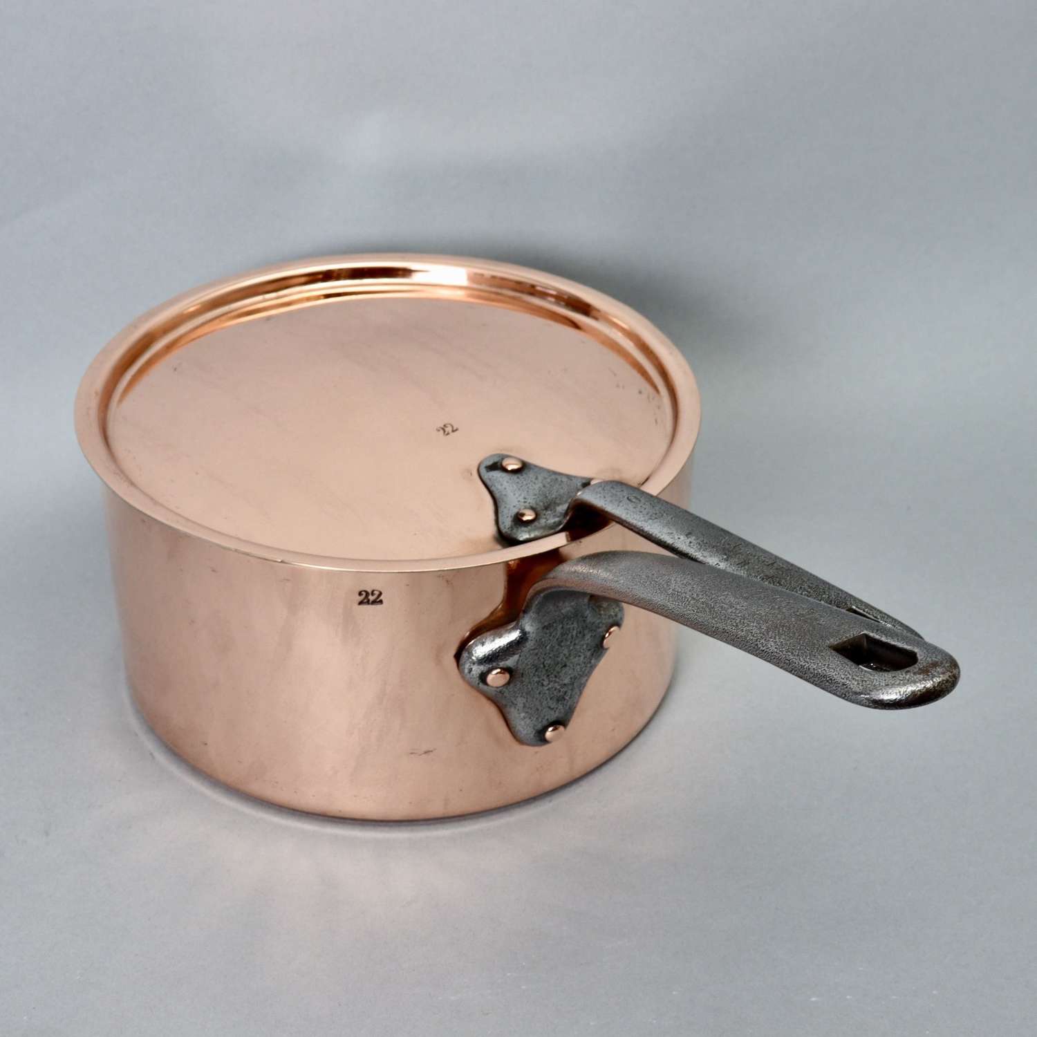 Heavy French Copper Saucepan