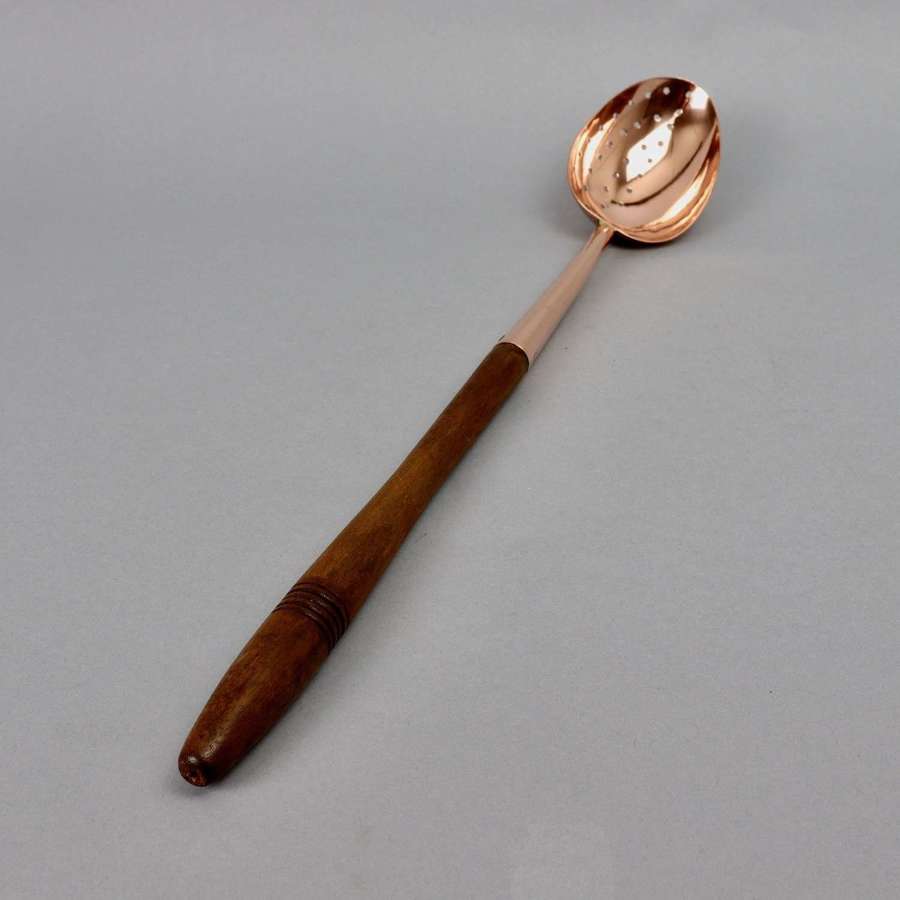 Long, Copper Straining Spoon