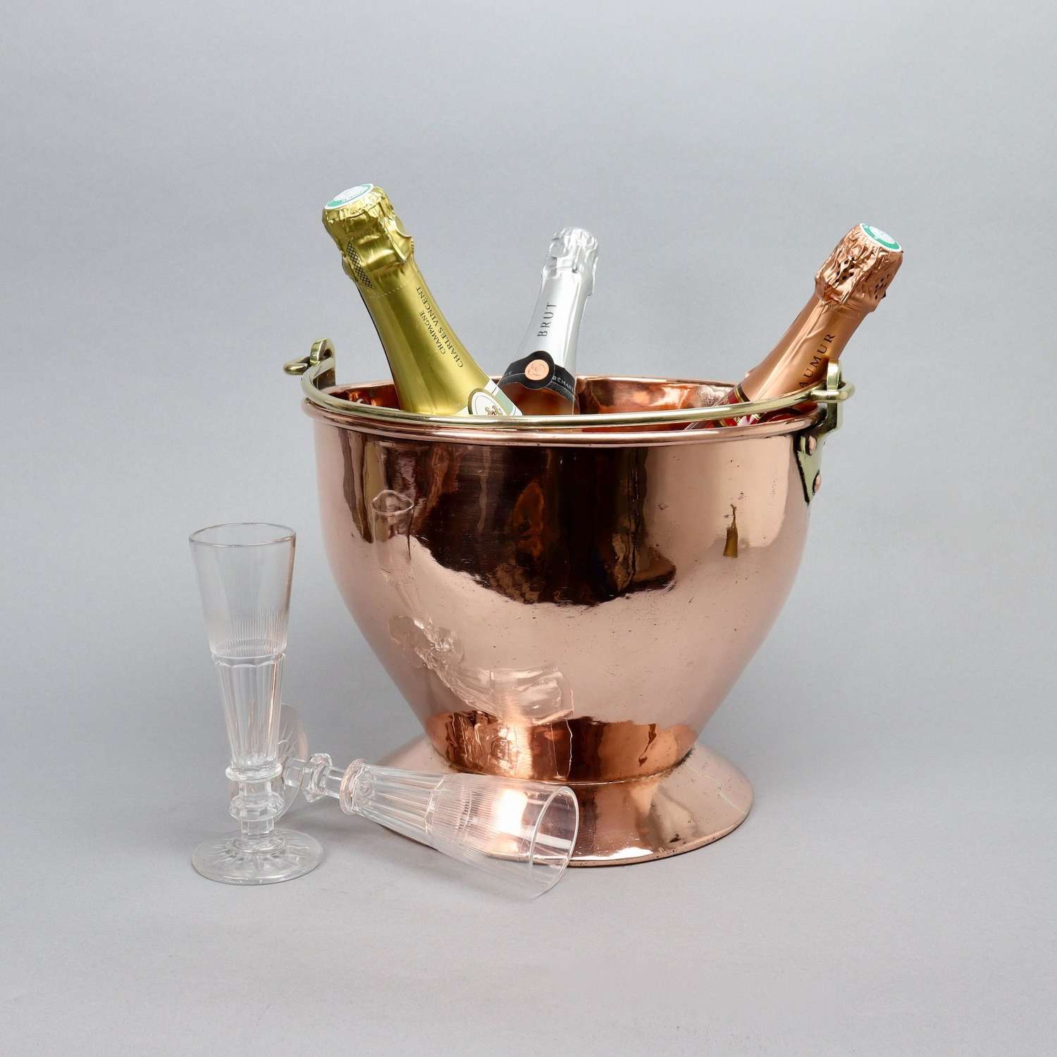 Large, Copper Champagne Cooler