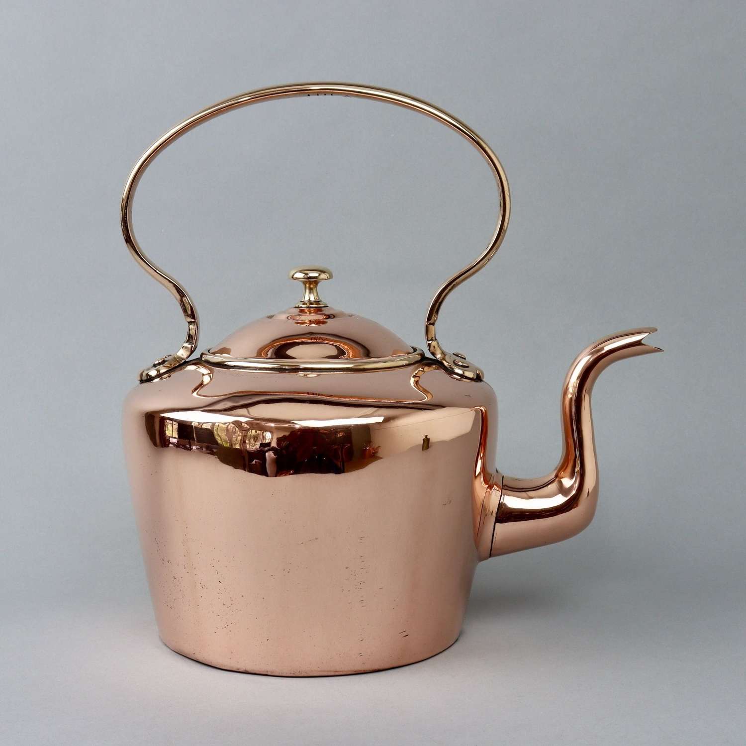 Early Victorian Copper Kettle