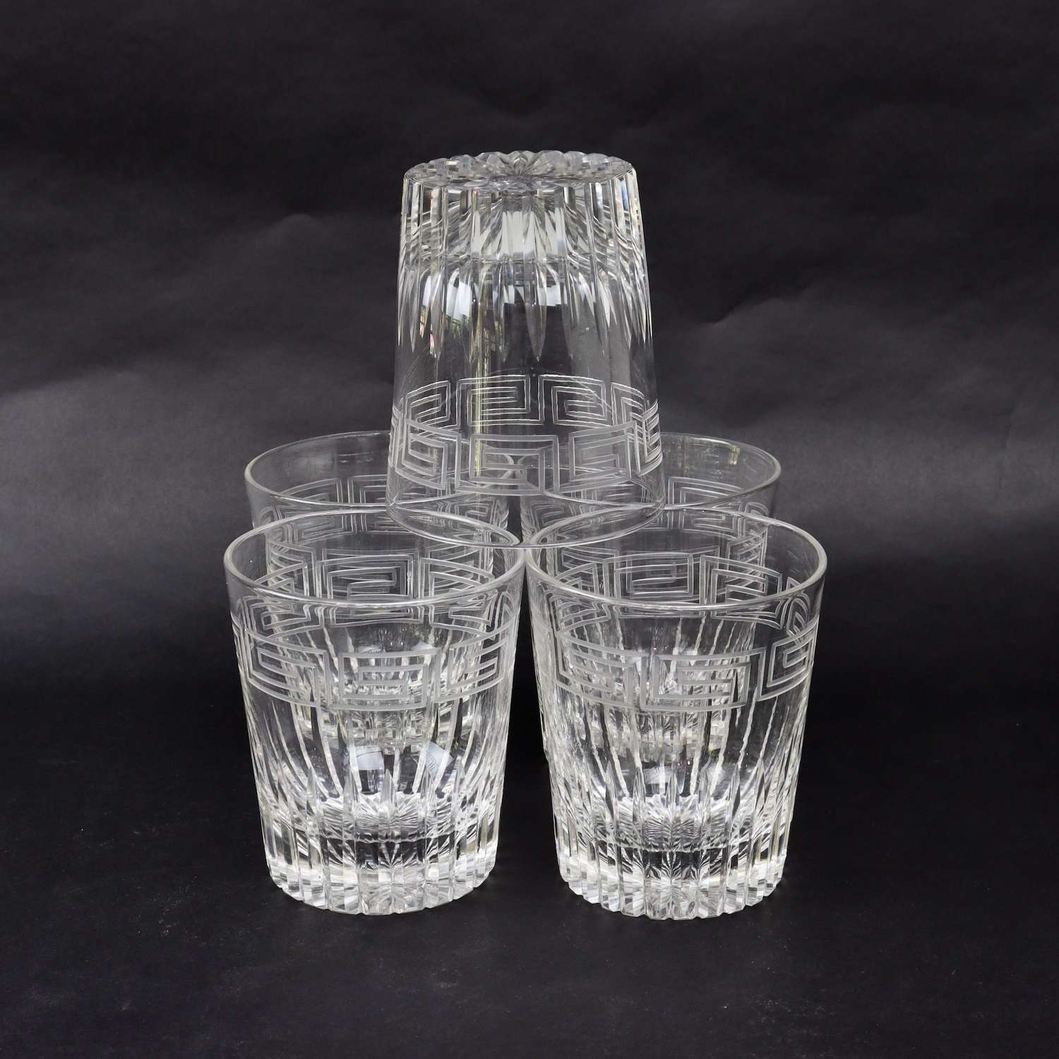 19th Century Crystal Whisky Tumblers