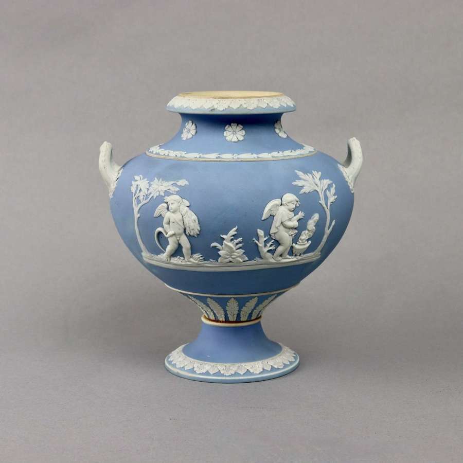 Wedgwood Pale Blue Jasper Vase