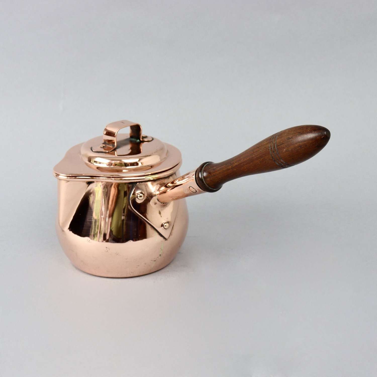 Benham's Copper Saucepan with Rosewood Handle