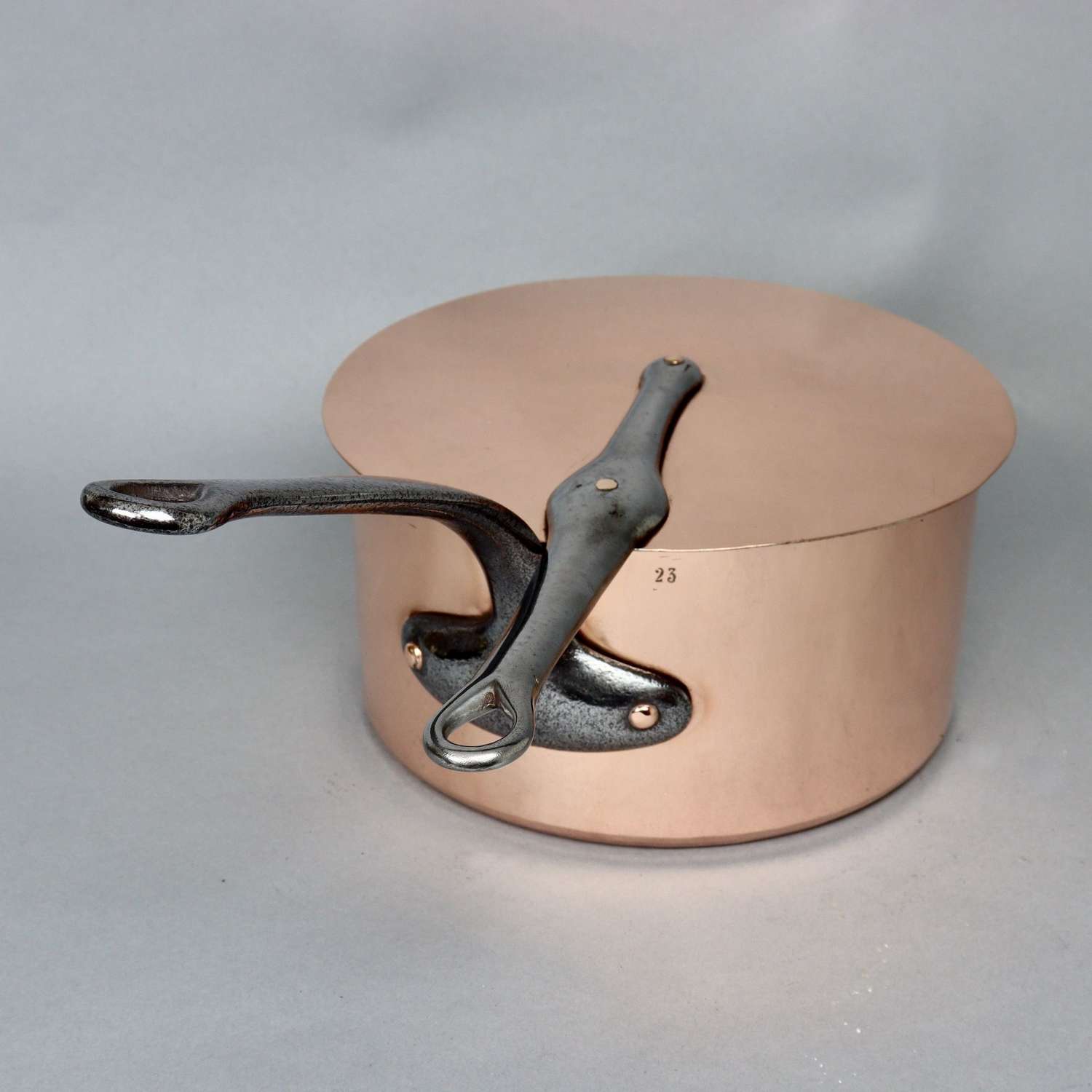 French Copper Saucepan & Cover