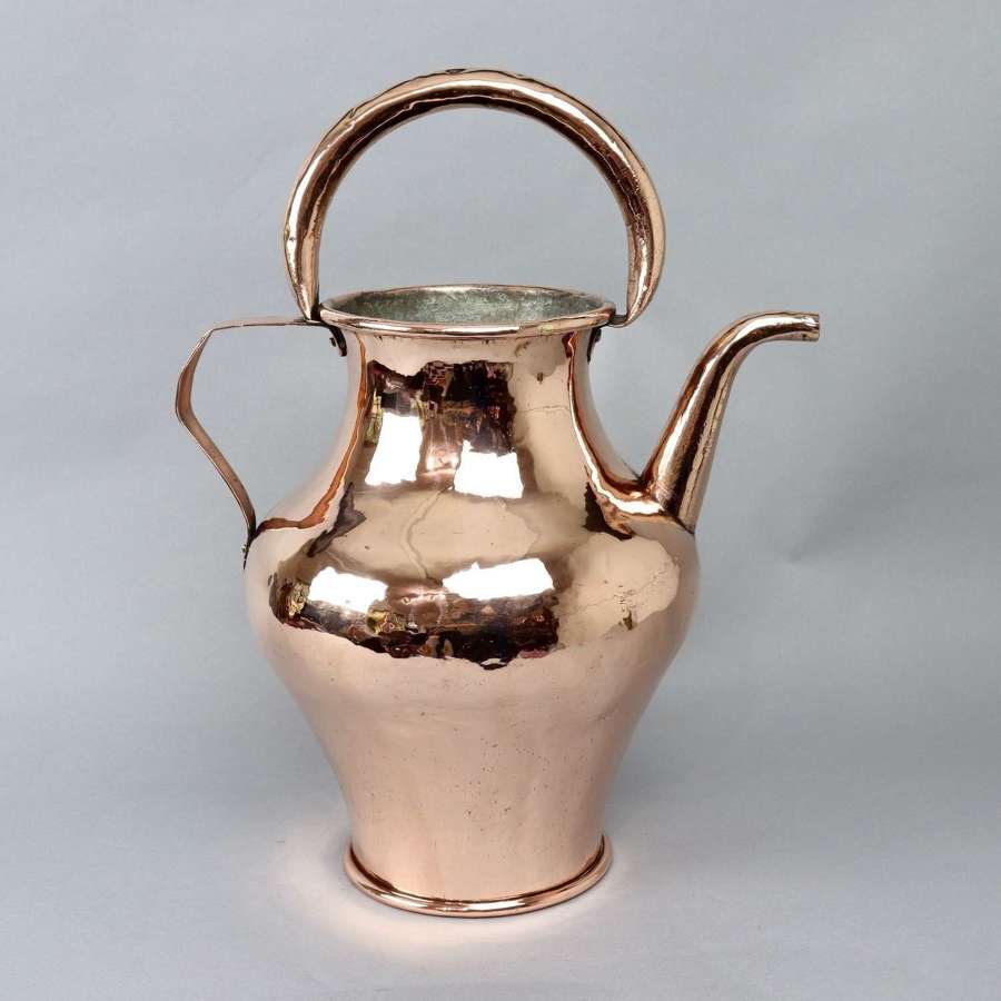 Large French Copper Water Carrier