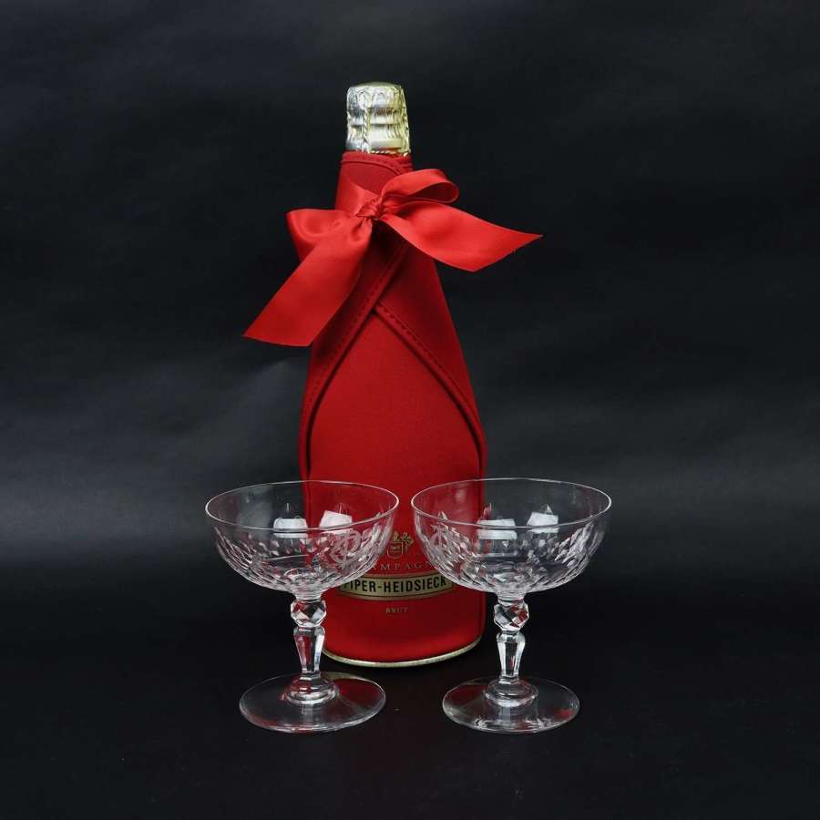 Lovely Pair of Baccarat Champagne Coupes