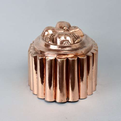 HUGE Copper mould with Fruits to Top