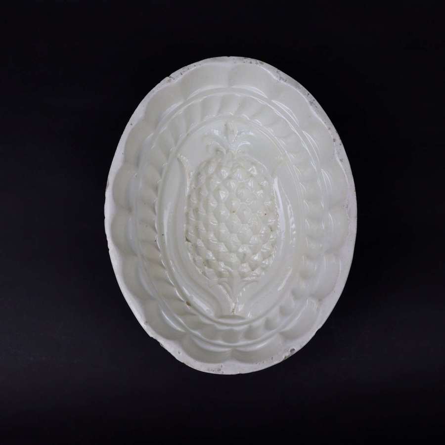 Creamware Mould with Pineapple to Base