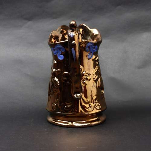 Lustre Jug Moulded with Highland Dancers