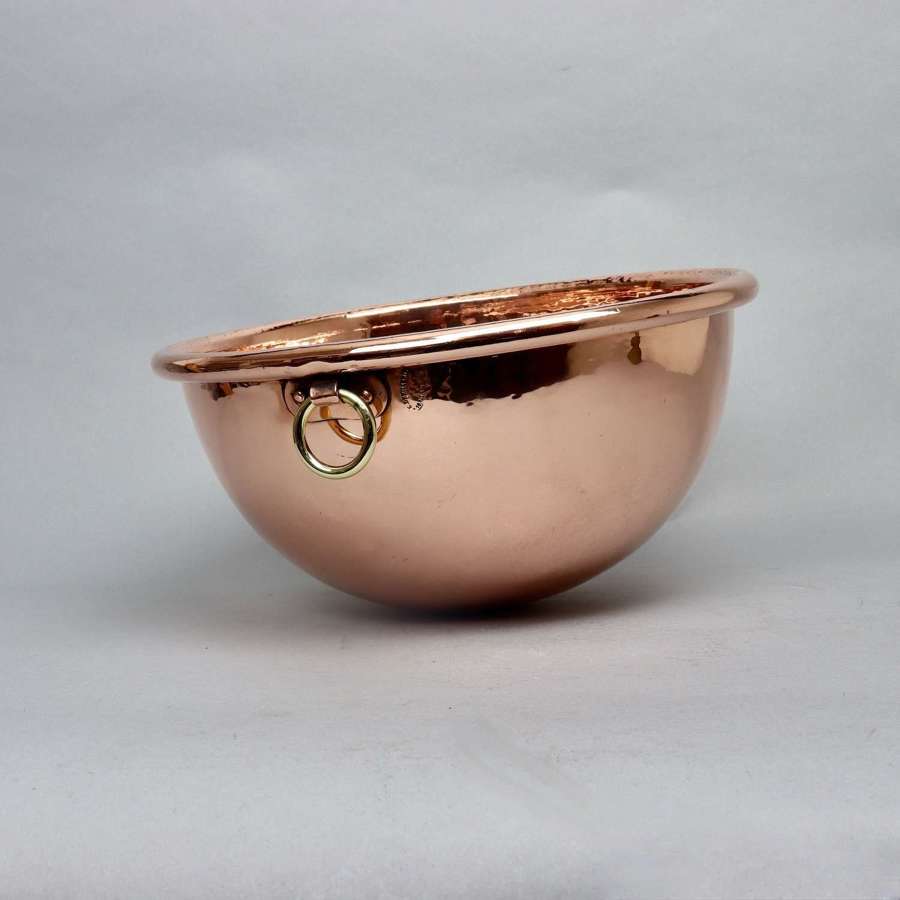 French Copper Egg Bowl by Dehillerin