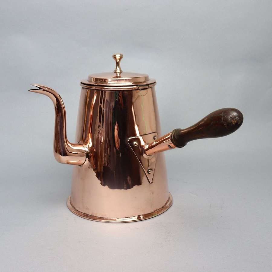Large, English Copper Coffee or Chocolate Pot