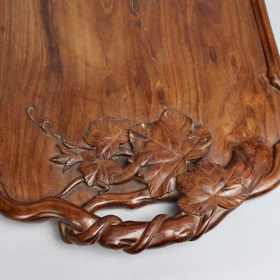 French, Carved Wooden Tray
