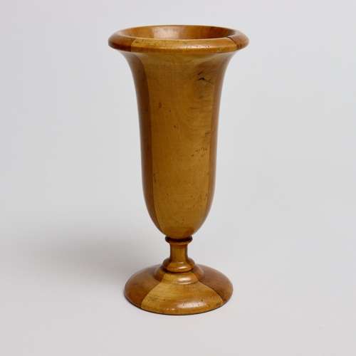 Mauchline Ware Vase with View of Salisbury Cathedral