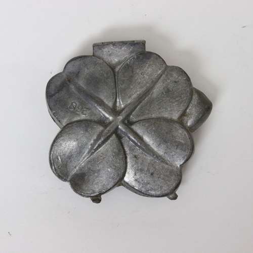 Pewter Mould in the Shape of a Four Leafed Clover