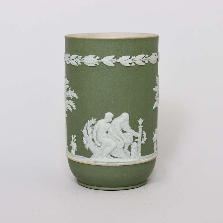 Wedgwood Green Jasper Spill Vase