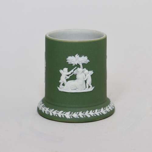 Wedgwood Green Jasper Match Holder