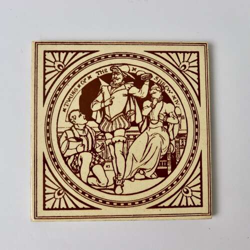 Minton Tile. Taming of the Shrew. Act IV. Scene III.