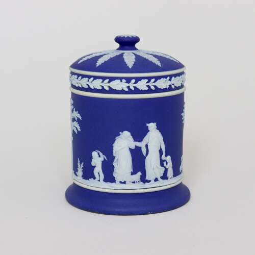 Wedgwood Blue Jasper, Cylindrical Box