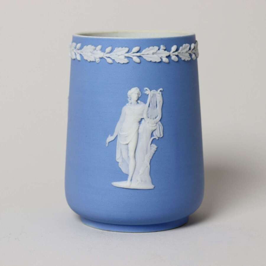 Small, 19th Century, Wedgwood Pale Blue Jasper Vase