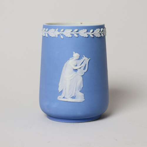 Small, 19th Century, Wedgwood Pale Blue Jasper Vase
