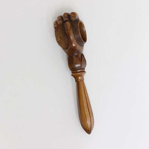 Wooden Nutcracker Carved as a Hand