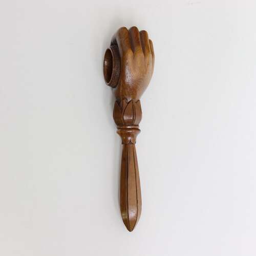 Wooden Nutcracker Carved as a Hand