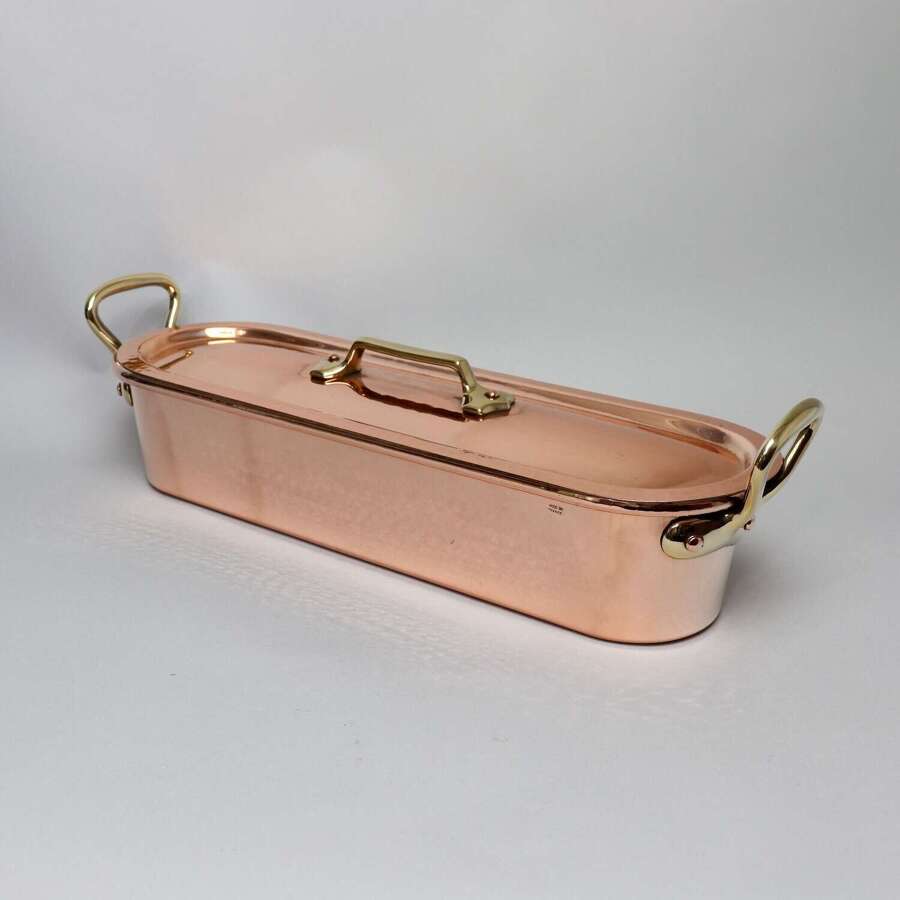 Small, French Copper Salmon Kettle