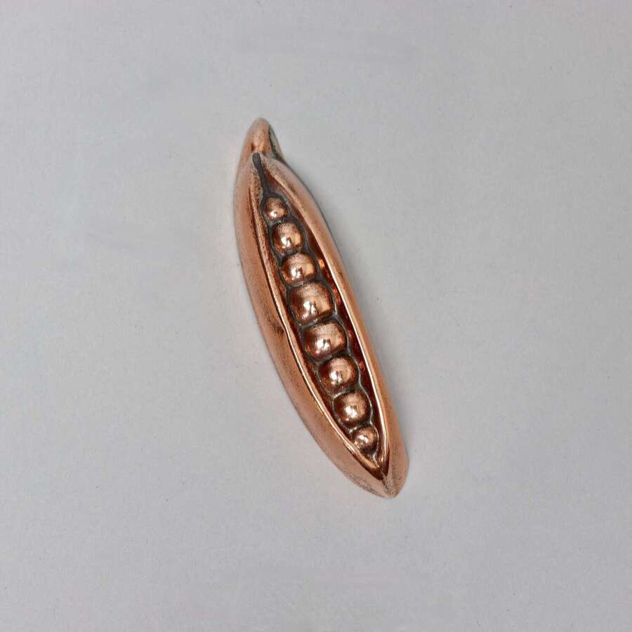 Mini Copper Mould in the Shape of a Pea Pod