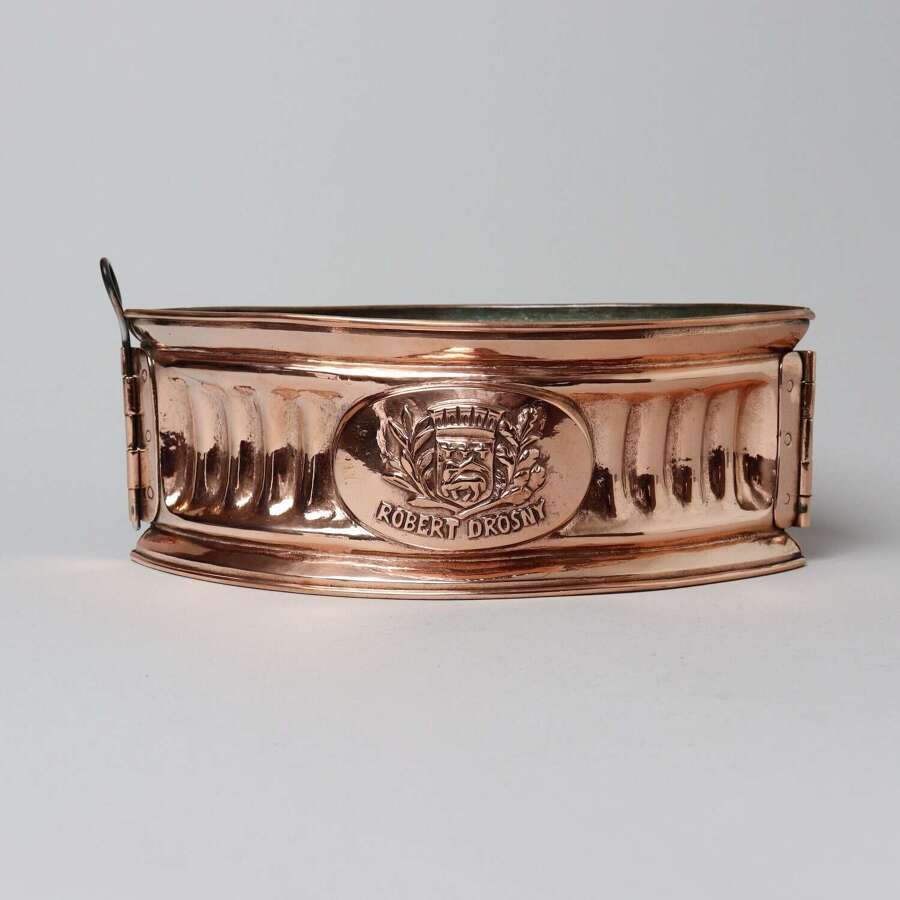 Rare, French Copper Game Pie Mould