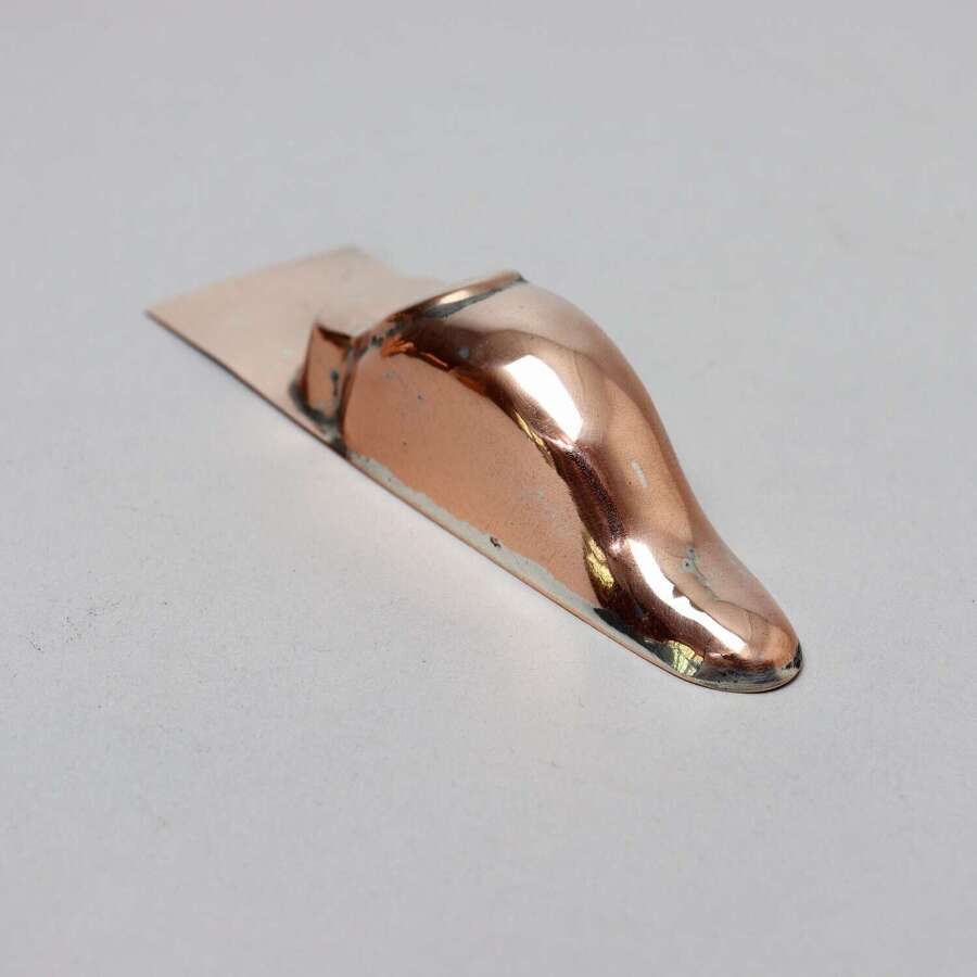 Miniature Copper Mould in the Shape of a Tongue